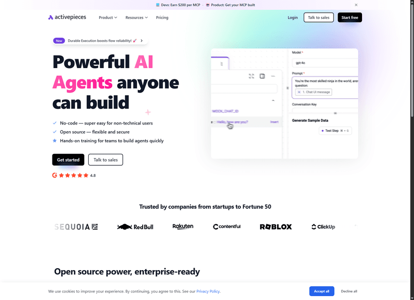 Activepieces screenshot