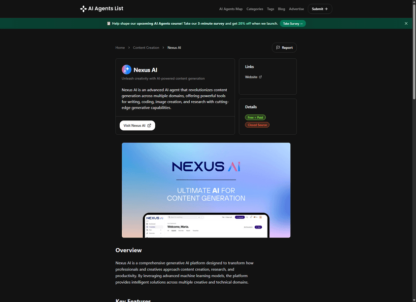 Nexus AI screenshot
