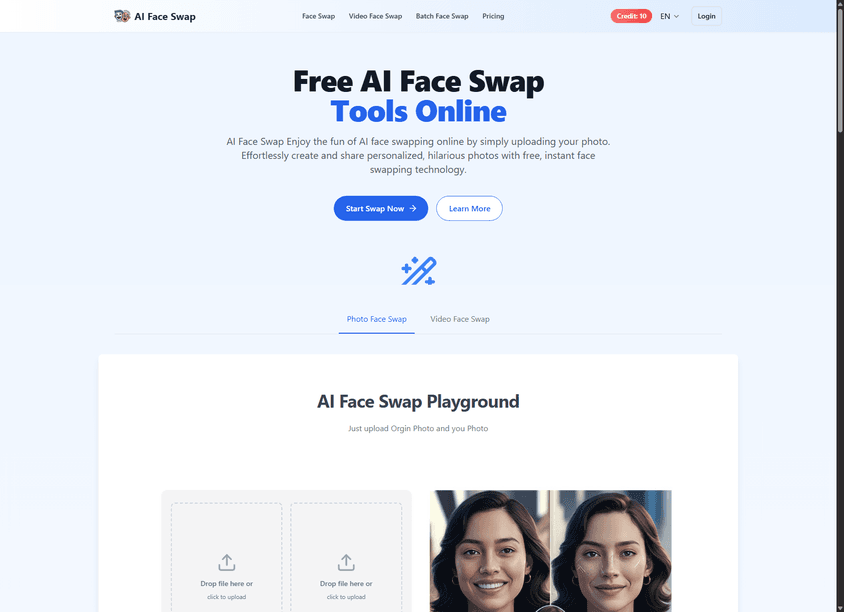 AIFaceSwap.ai screenshot