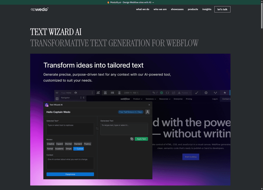 Text Wizard AI screenshot