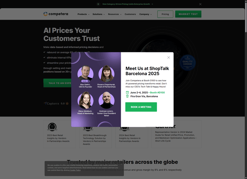 Competera Pricing Platform screenshot