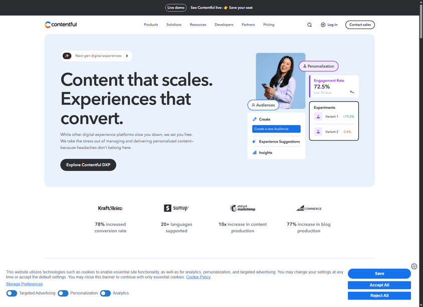 Contentful AI screenshot