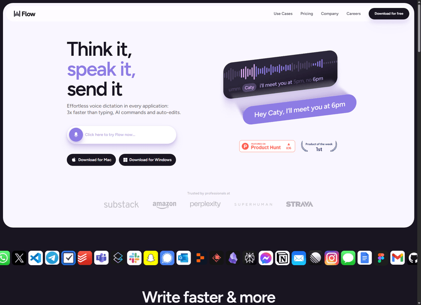 Wispr Flow screenshot