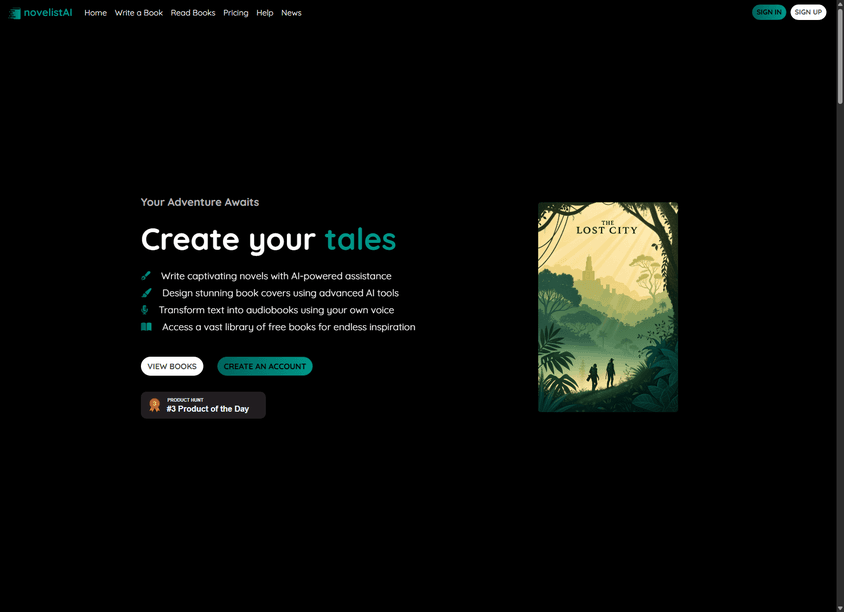 Novelist AI screenshot