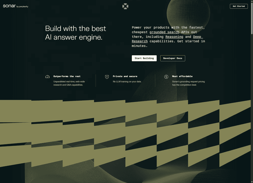 Sonar by Perplexity screenshot