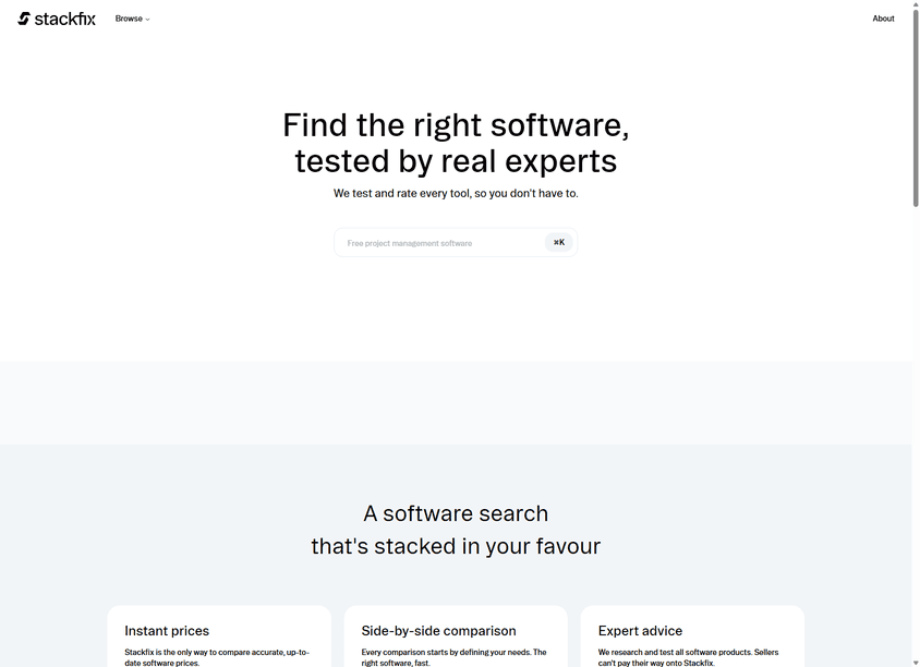 Stackfix screenshot