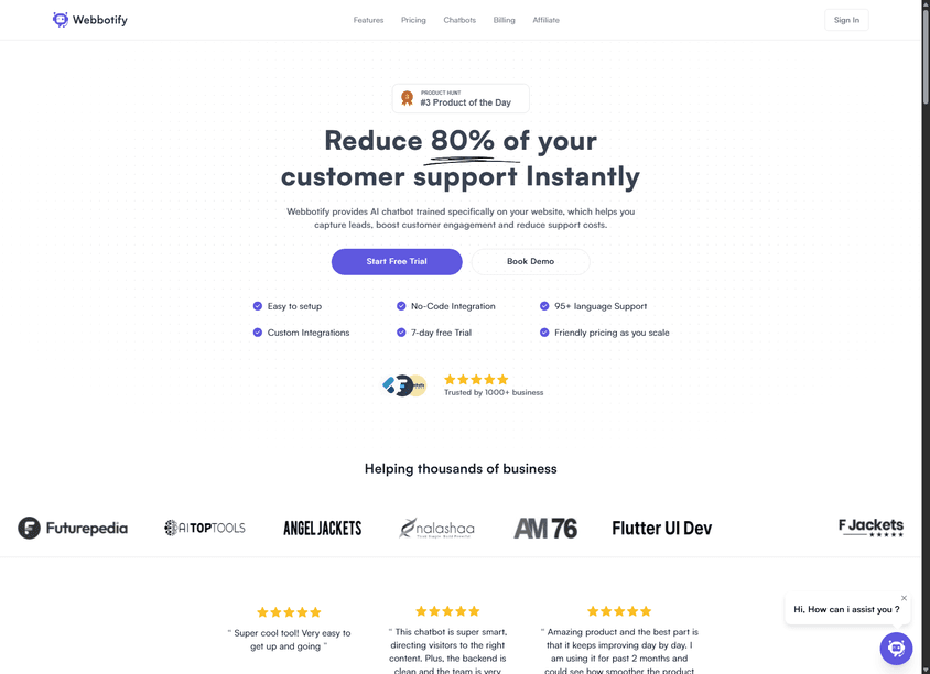 WebBotify screenshot